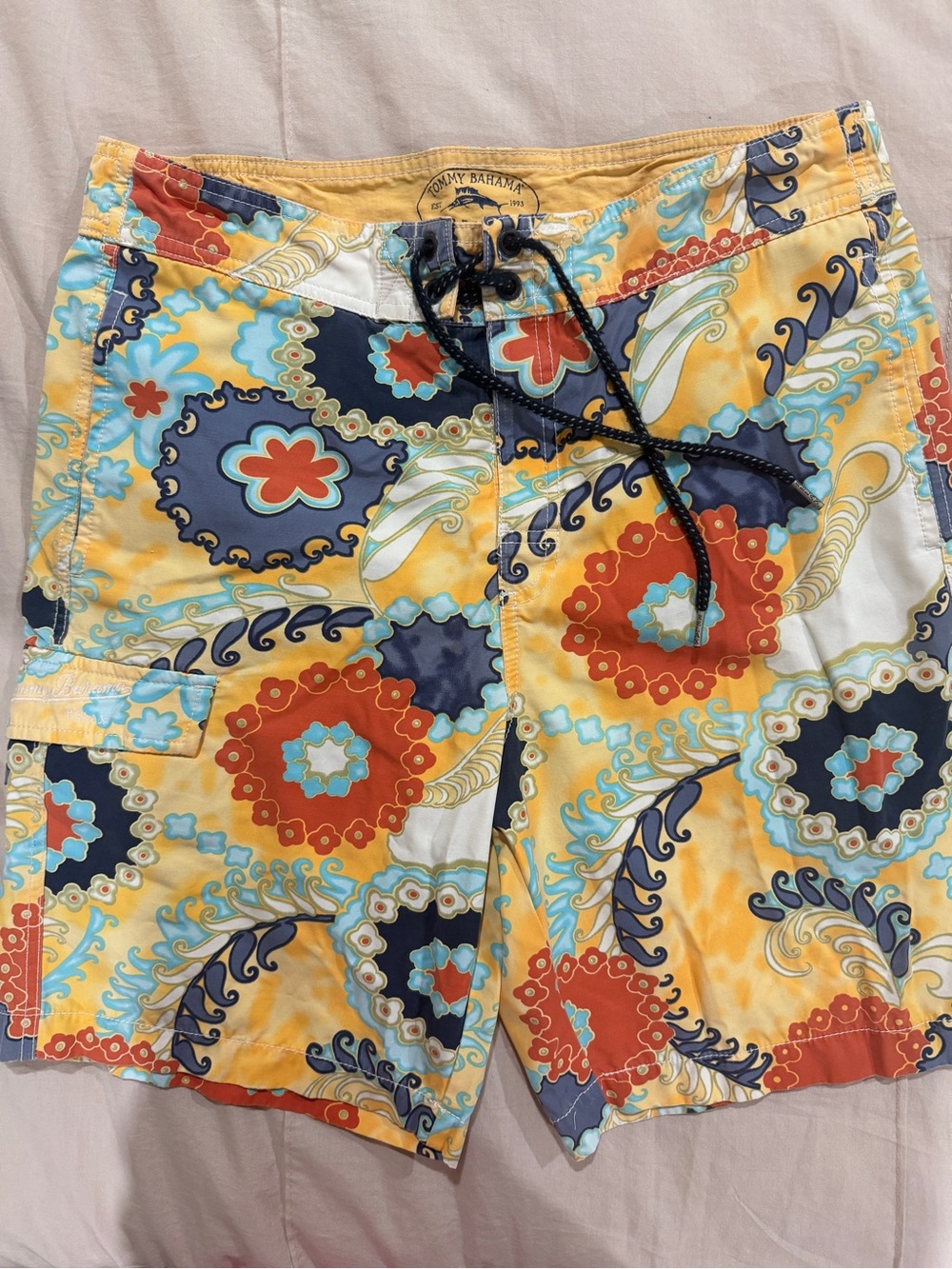 Tommy Bahama Relax Men's Swim Trunks Sz Small Floral Paisley Shorts